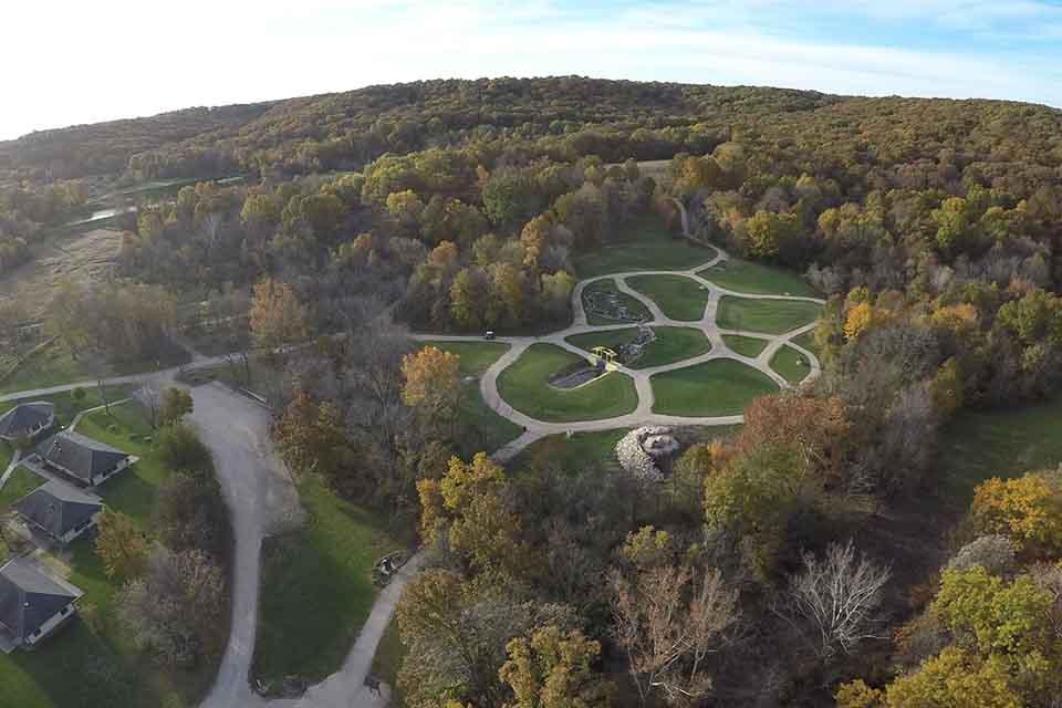 Aerial View of the Lay Center